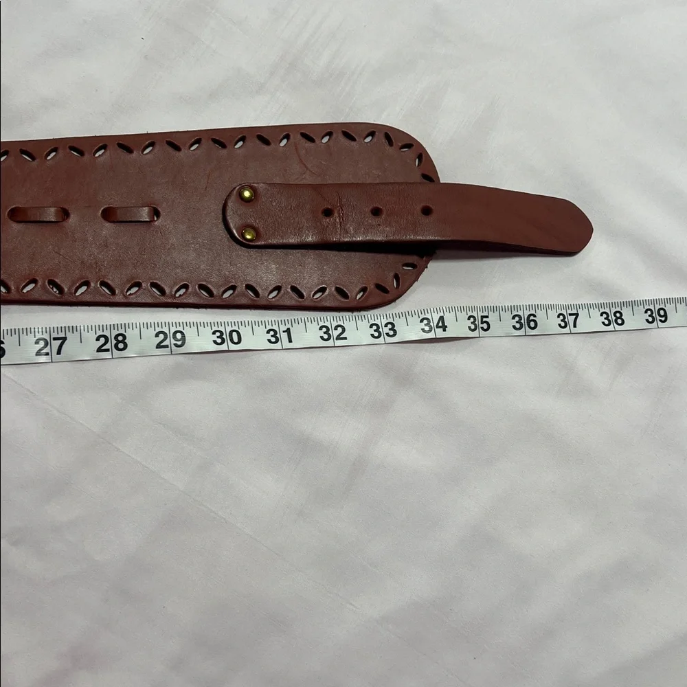 Lucky penny Anthropology leather belt size Large - Picture 4 of 5